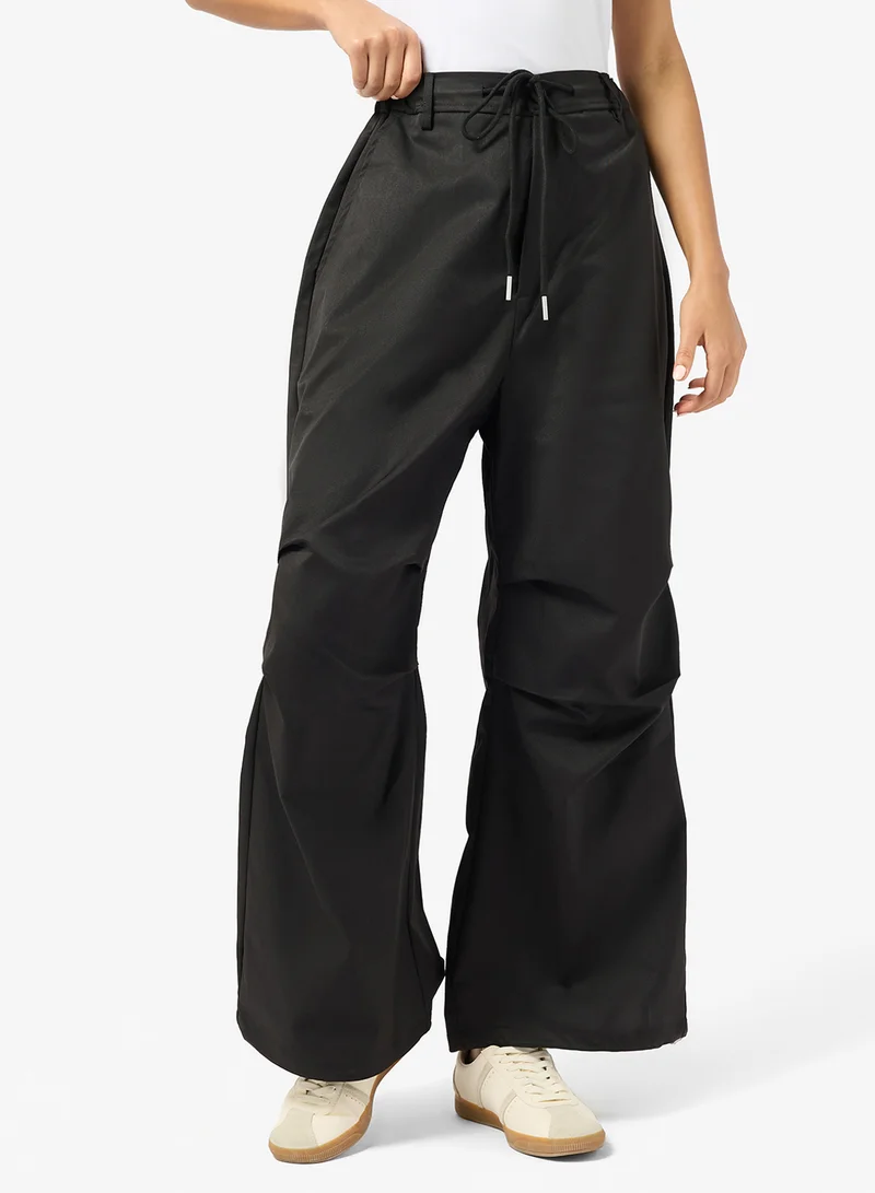 جينجر Wide Leg Pullon Parachute Pants